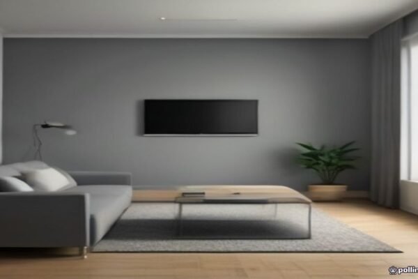 Modern home interior featuring smart devices for security and convenience