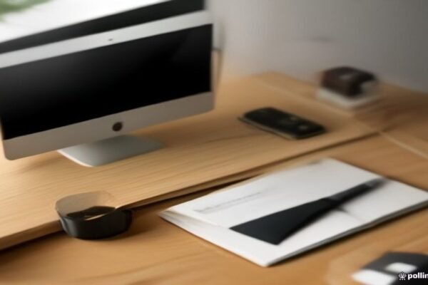 A professional desk setup featuring a hardware wallet and smartphone to illustrate Web3 wallets.