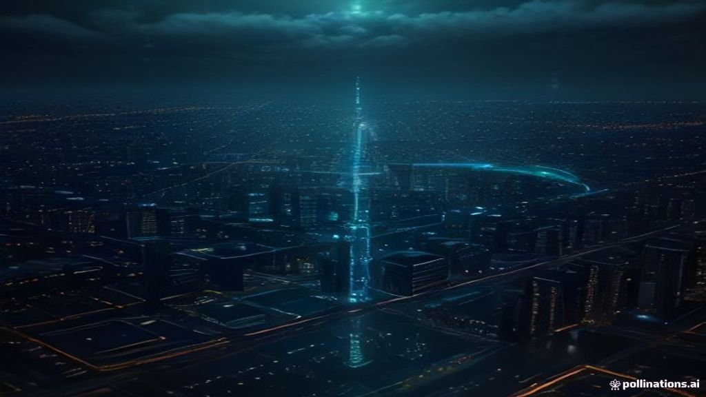 Visual representation of edge computing technology and data networks